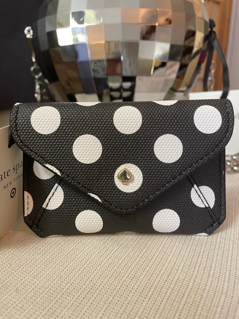 Kate Spade New York x Target Disco Heart Crossbody bag NWT & Polka Dot Case NWT - Picture 12 of 17